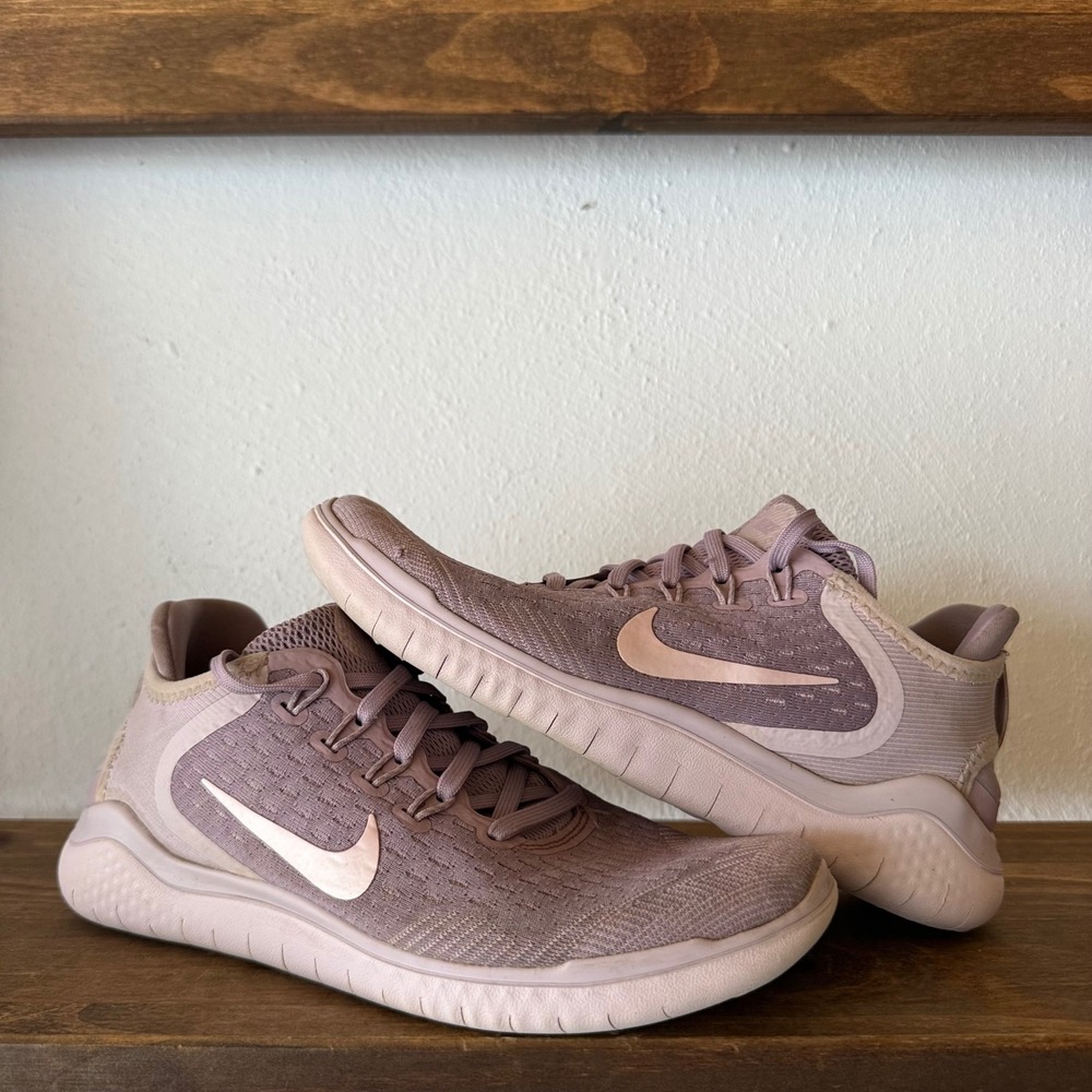 Nike Sneakers Womens 7 Free RN 2018 Running Shoes 942837-600 Elemental Rose